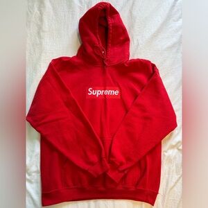 Hoodie Supreme, L, rouge - Supreme Hoodie, L, red